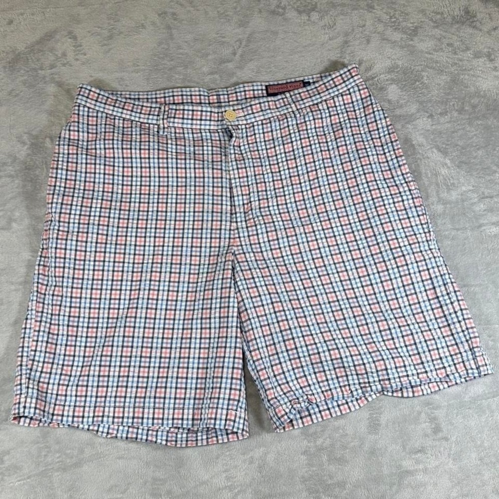 Y2K Vintage Vineyard Vines Plaid Coastal Chino Shorts | Multi | 36